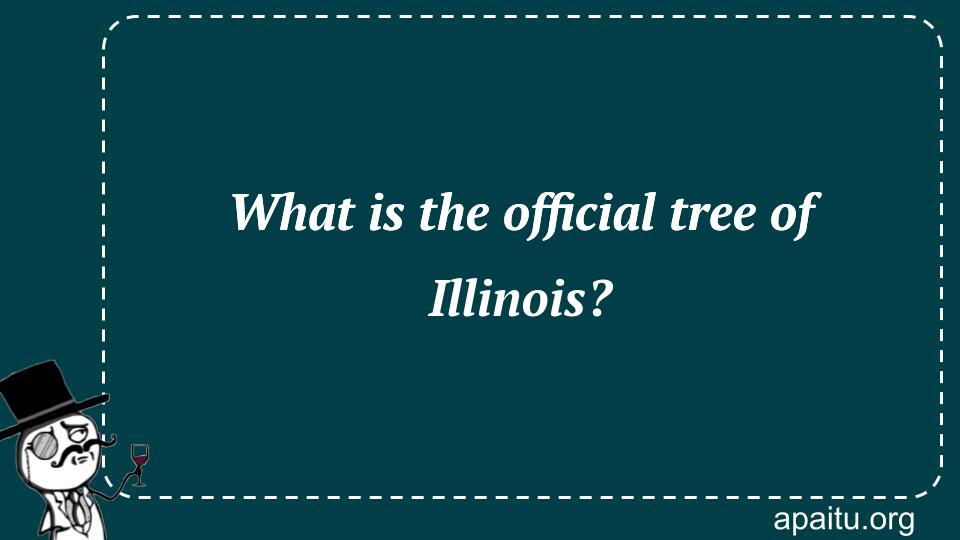 What is the official tree of Illinois?