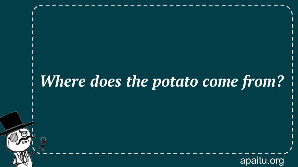 Where does the potato come from?